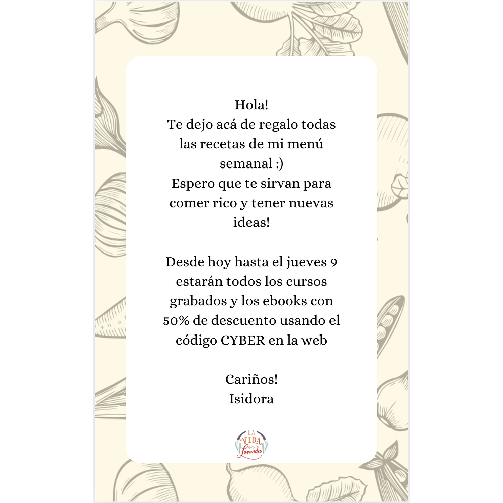 MENÚ SEMANAL (GRATIS)