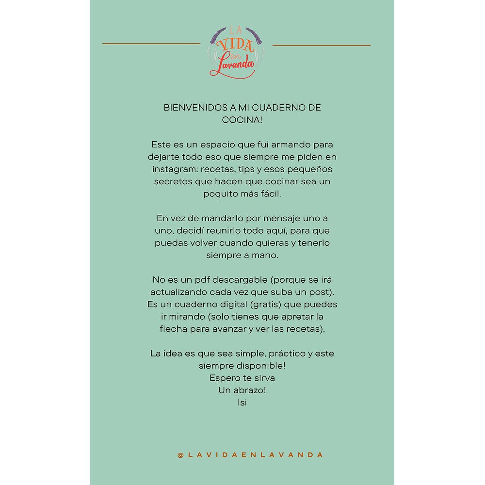 MI CUADERNO DE COCINA