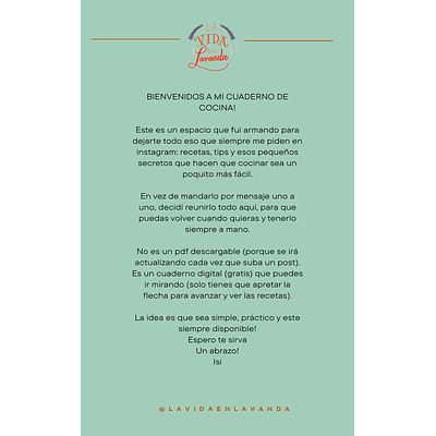 MI CUADERNO DE COCINA