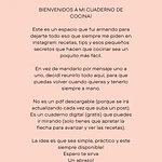 MI CUADERNO DE COCINA (II PARTE)