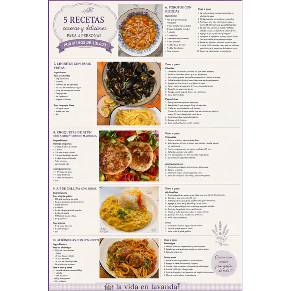 MI CUADERNO DE COCINA- RECETAS DE REGALO (II PARTE) 