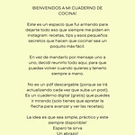 MI CUADERNO DE COCINA (III PARTE)