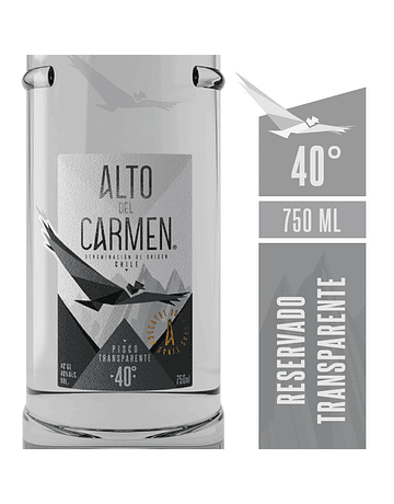 Alto del Carmen Transparente 40°. 750 ml.