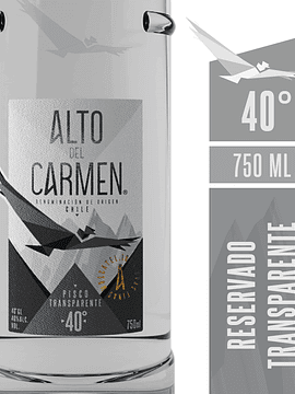 Alto del Carmen Transparente 40°. 750 ml.