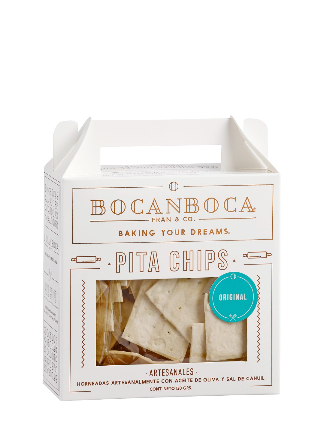 Bocanboca pita chips original 120 grs 1
