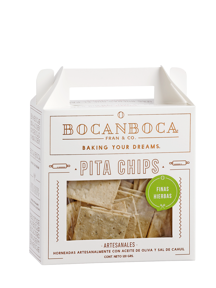 Bocanboca pita chips Finas Hierbas 120 grs 1