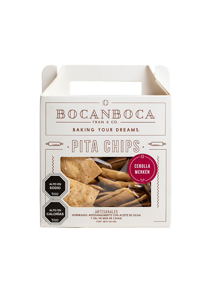 Bocanboca pita chips Cebolla Merken 120 grs 1
