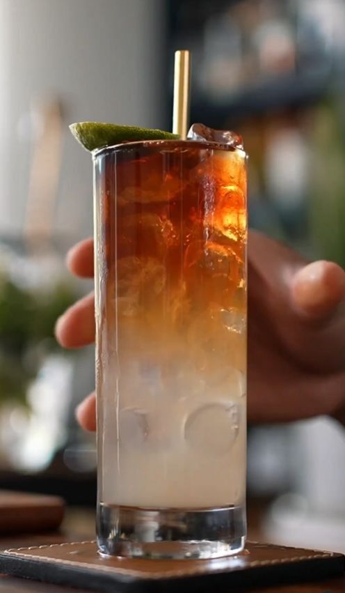 DARK AND STORMY COCKTAIL