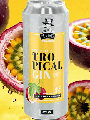 DR MASKER TROPICAL GIN MARACUYA LATA 470ML