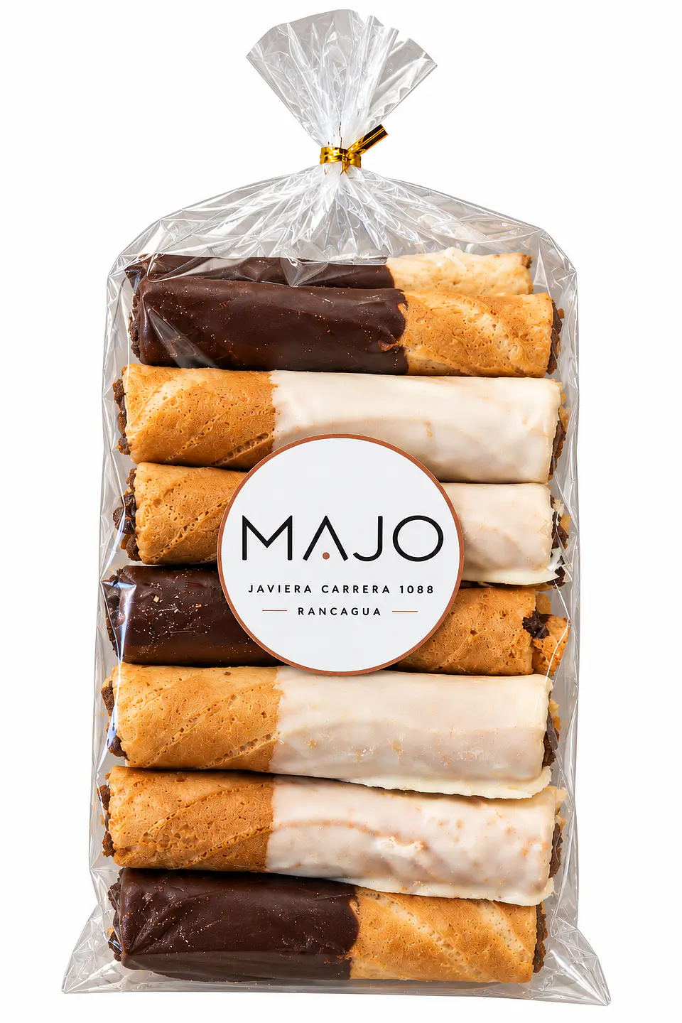 Cuchufli Artesanal Puntas Chocolate 12 un MAJO 2