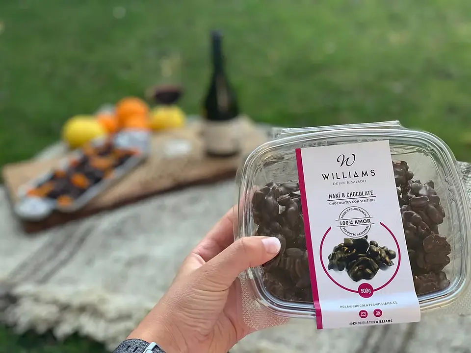 Maní Bañado Chocolate 500 g Chocolates Williams 3