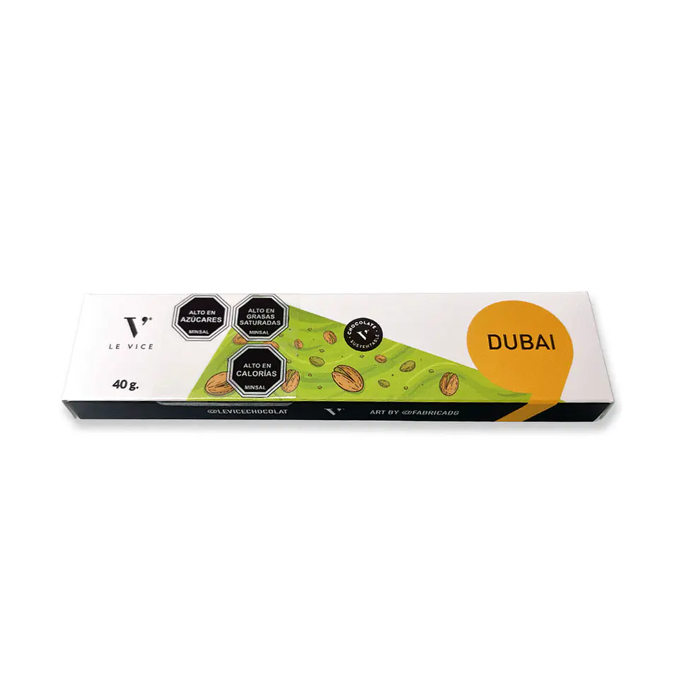 Barra Chocolate Dubai 40 g Le Vice 3