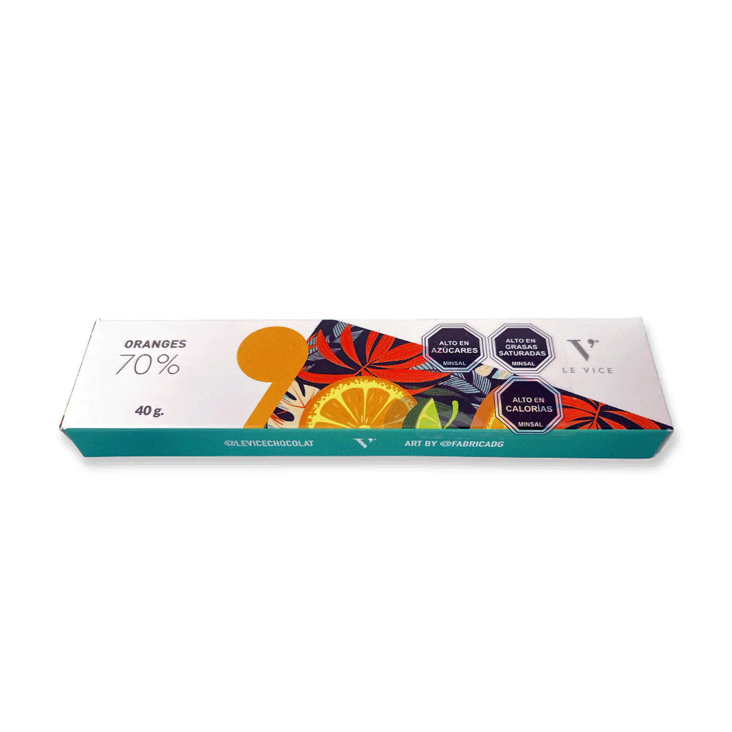 Barra Chocolate Naranja 40 g Le Vice 2