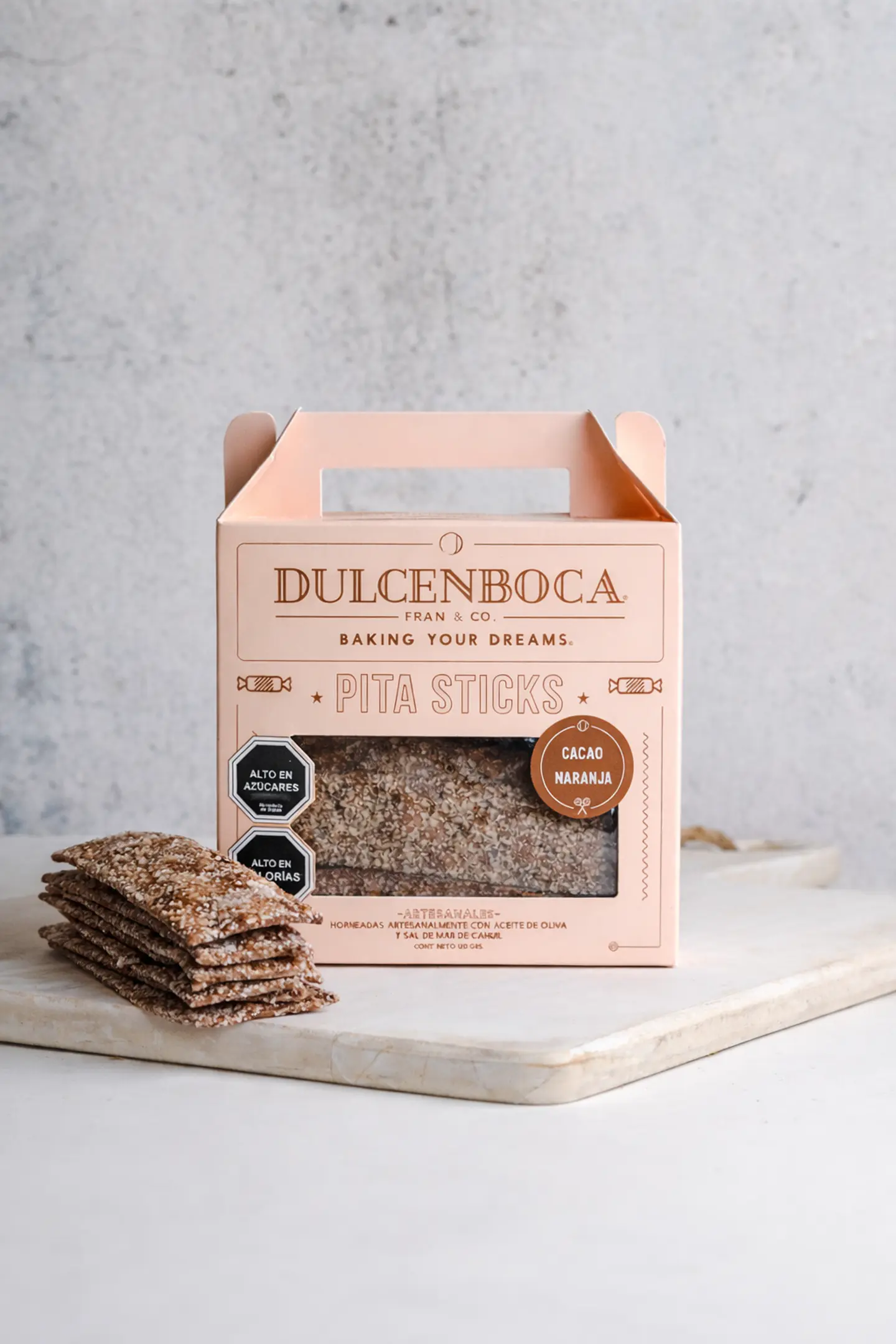 Dulcenboca Pita Sticks Cacao Naranja 120 g Bocanboca 2