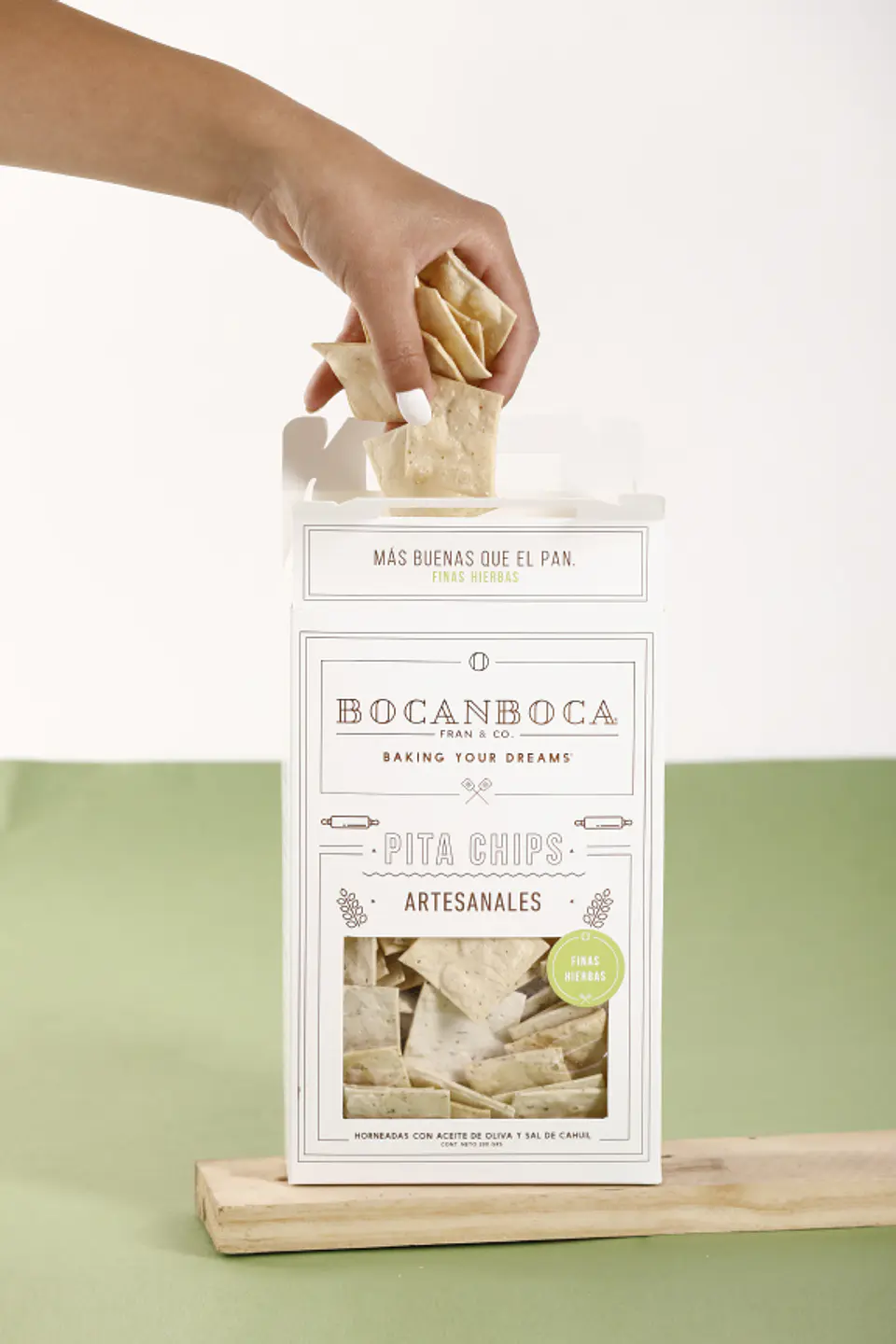 Pita Chips Finas Hierbas 200 g Bocanboca 2