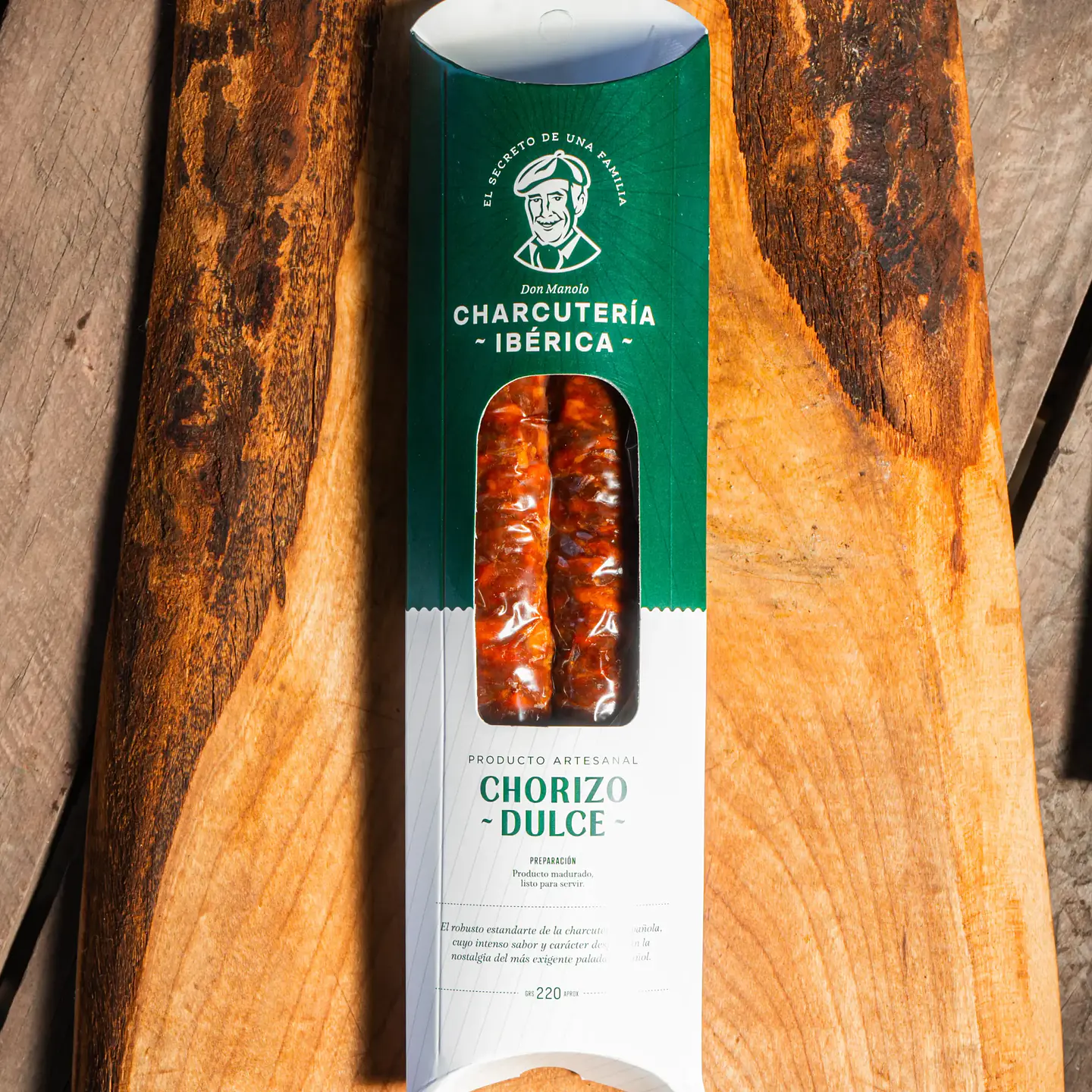 Chorizo Sarta Dulce 220 g Charcutería Ibérica 2