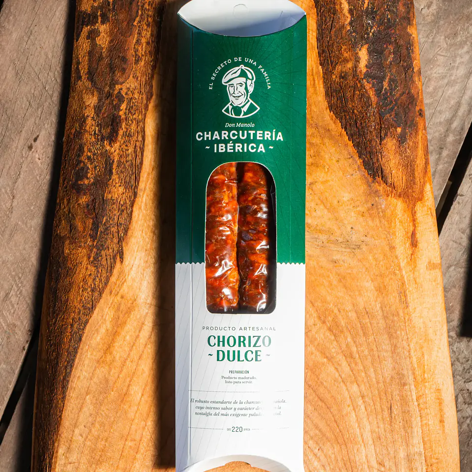 Chorizo Sarta Dulce 220 g Charcutería Ibérica 2