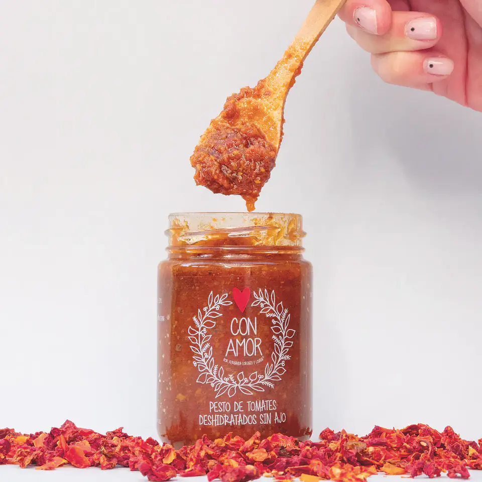Pesto de Tomate Deshidratado Sin Ajo Con Amor 1