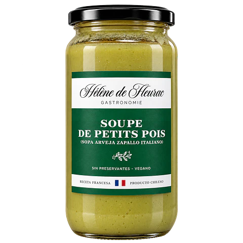 Soupe Petits Pois ( Sopa Arveja y Zapallo Italiano) Helen de Fleurac