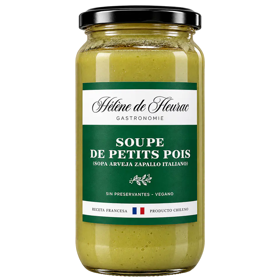 Soupe Petits Pois ( Sopa Arveja y Zapallo Italiano) Helen de Fleurac 1