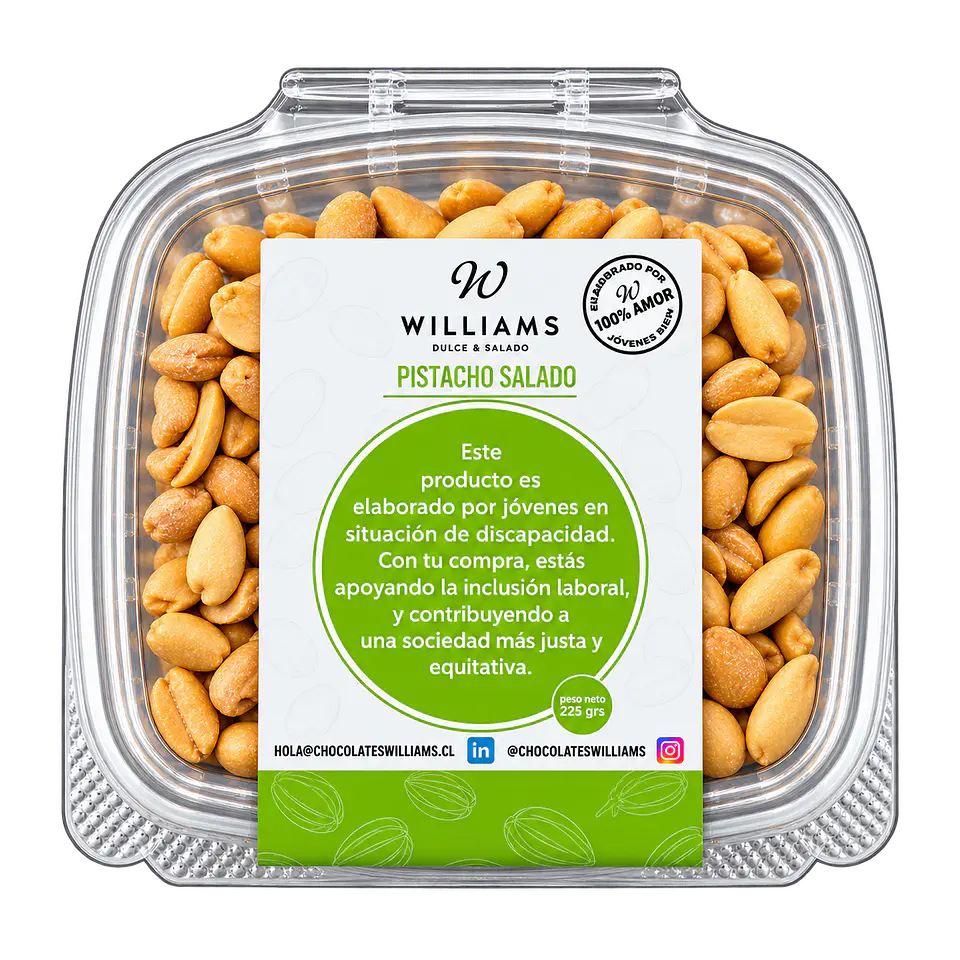 Pistachos Salados 215 g Chocolates Williams 1
