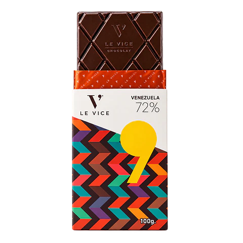 Tableta Chocolate Venezuela 100 g 72% Cacao Le Vice