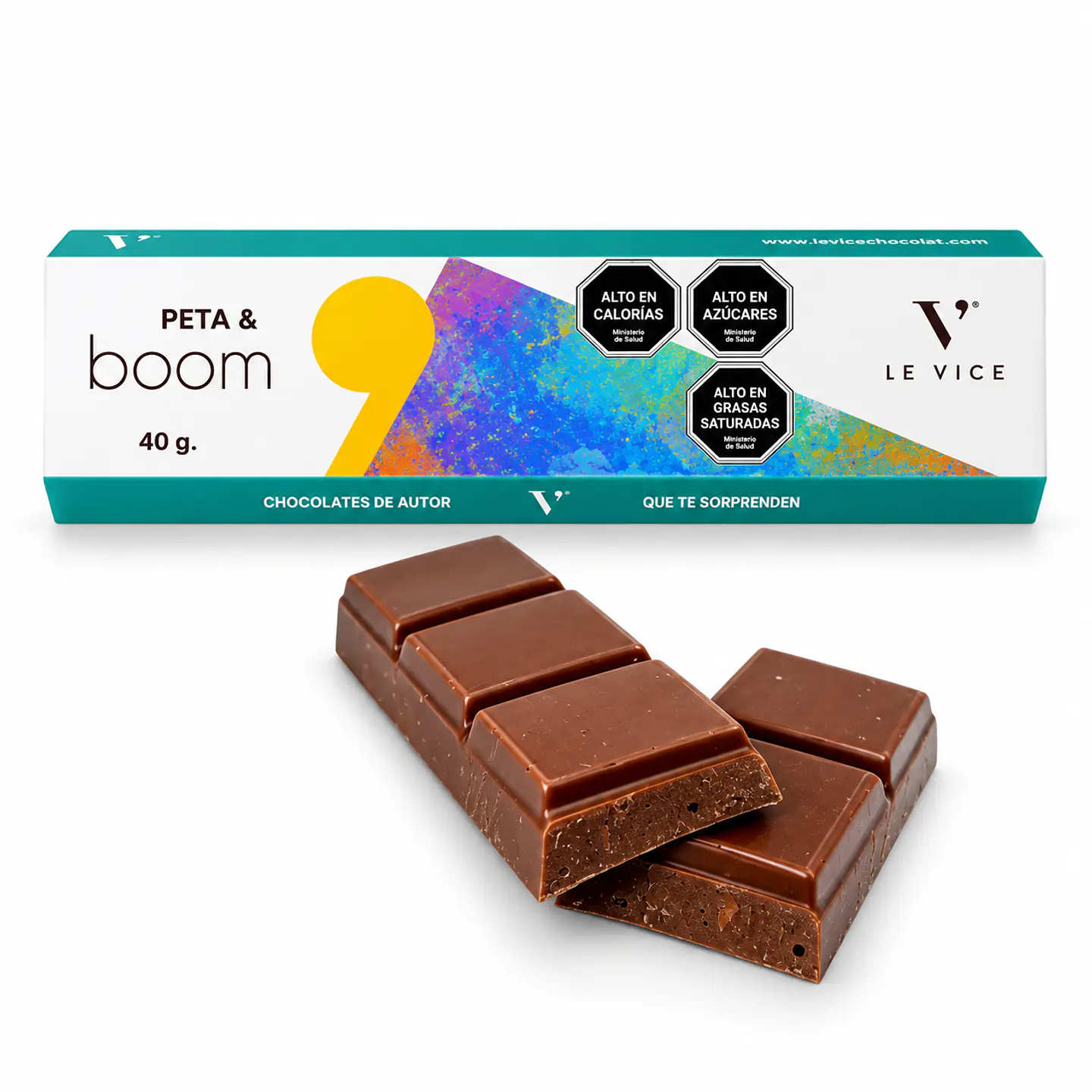 Barra Chocolate Peta & Boom 40 g Le Vice 3