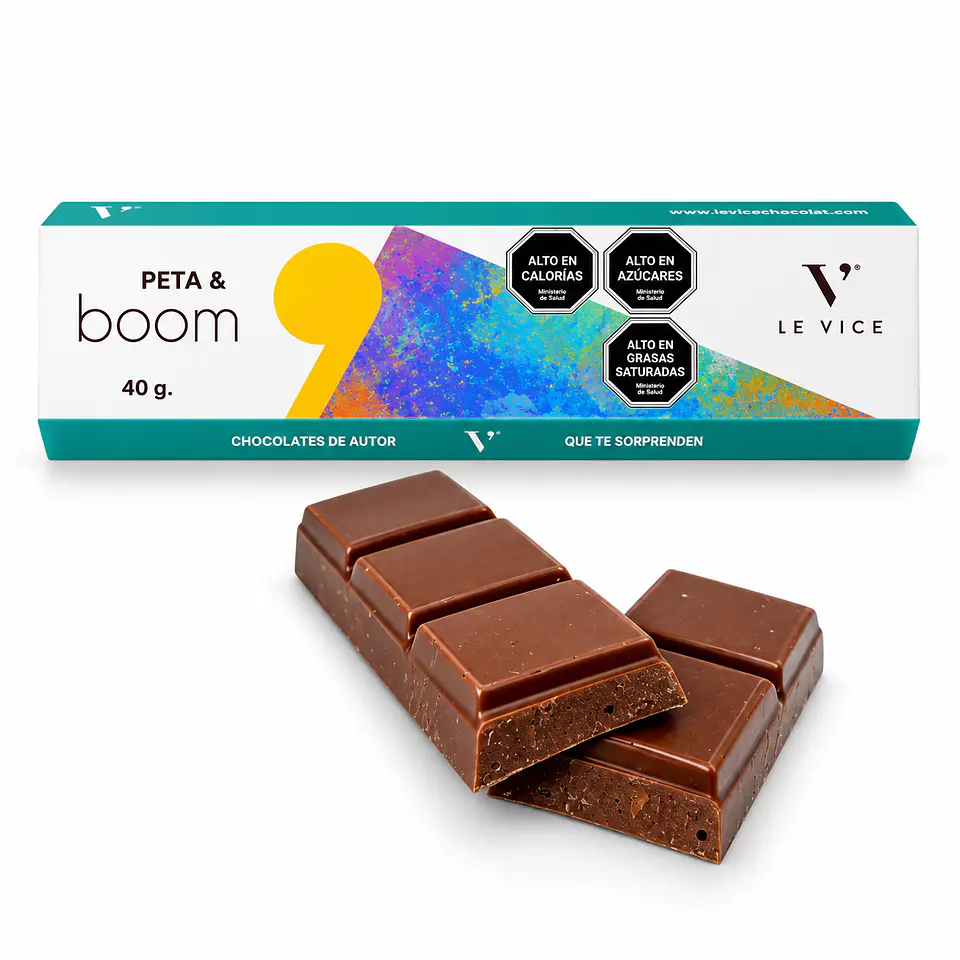 Barra Chocolate Peta & Boom 40 g Le Vice 3