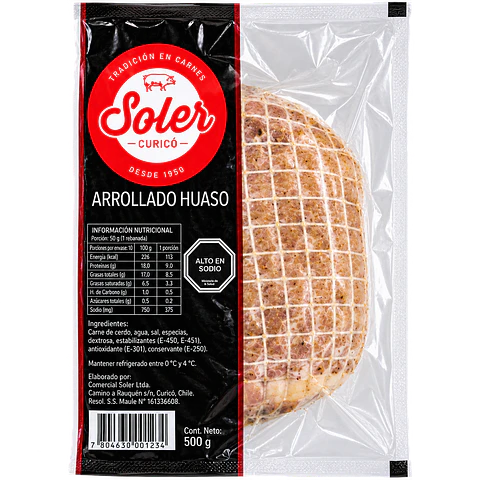 Arrollado Huaso 500 g Soler