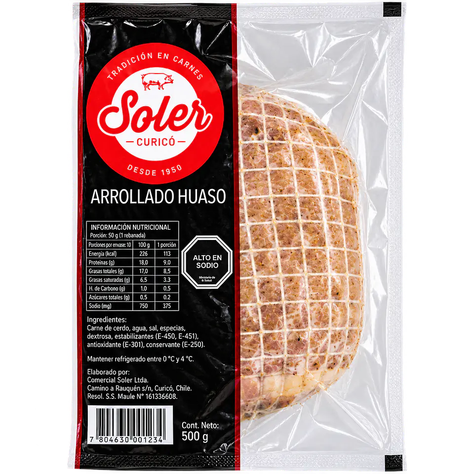 Arrollado Huaso 500 g Soler 1