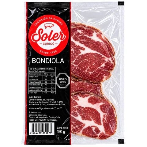 Bondiola 150 g Soler