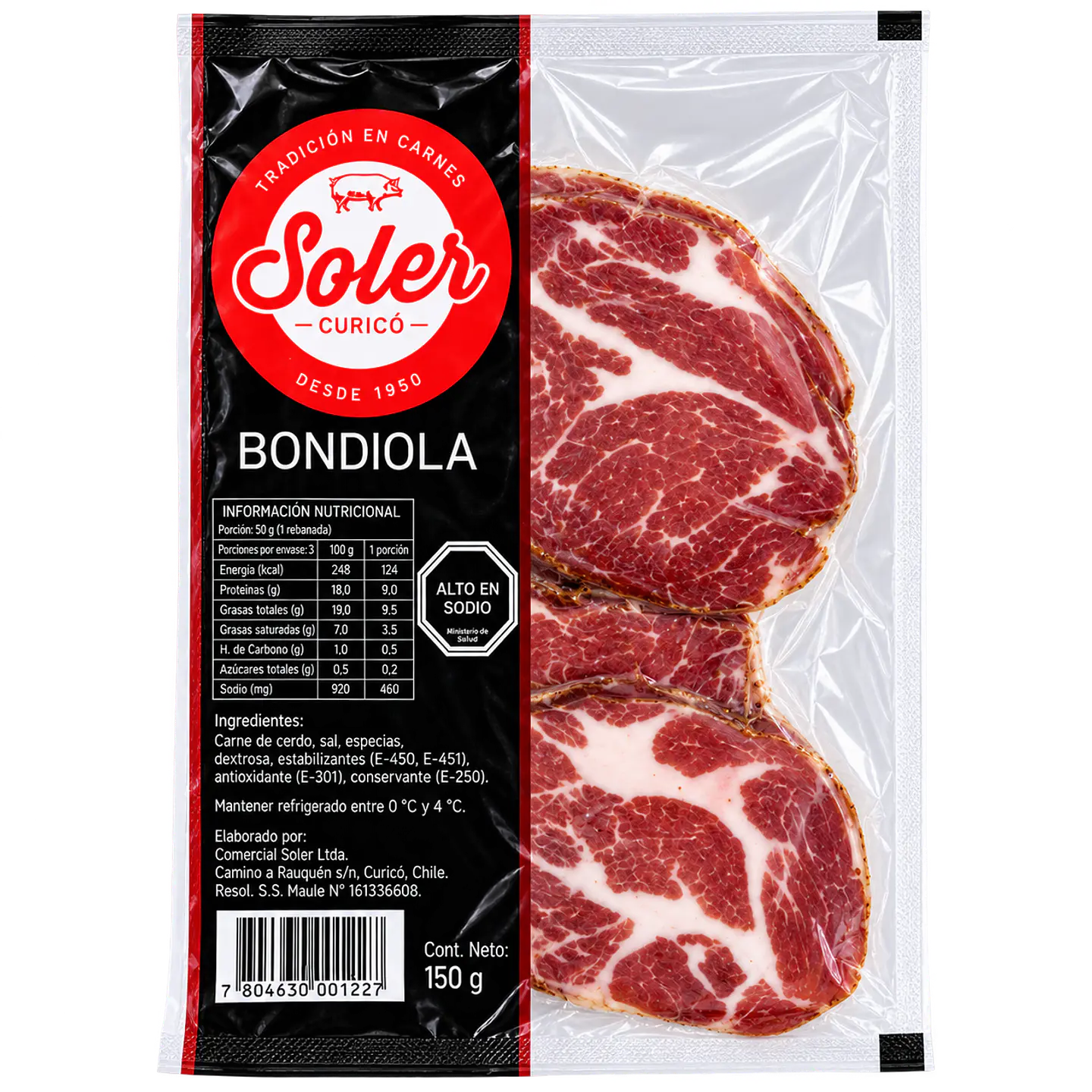 Bondiola 150 g Soler 1