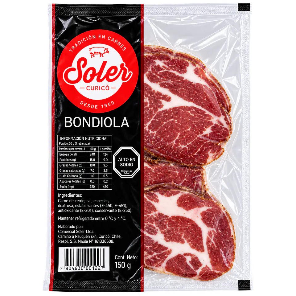 Bondiola 150 g Soler 1