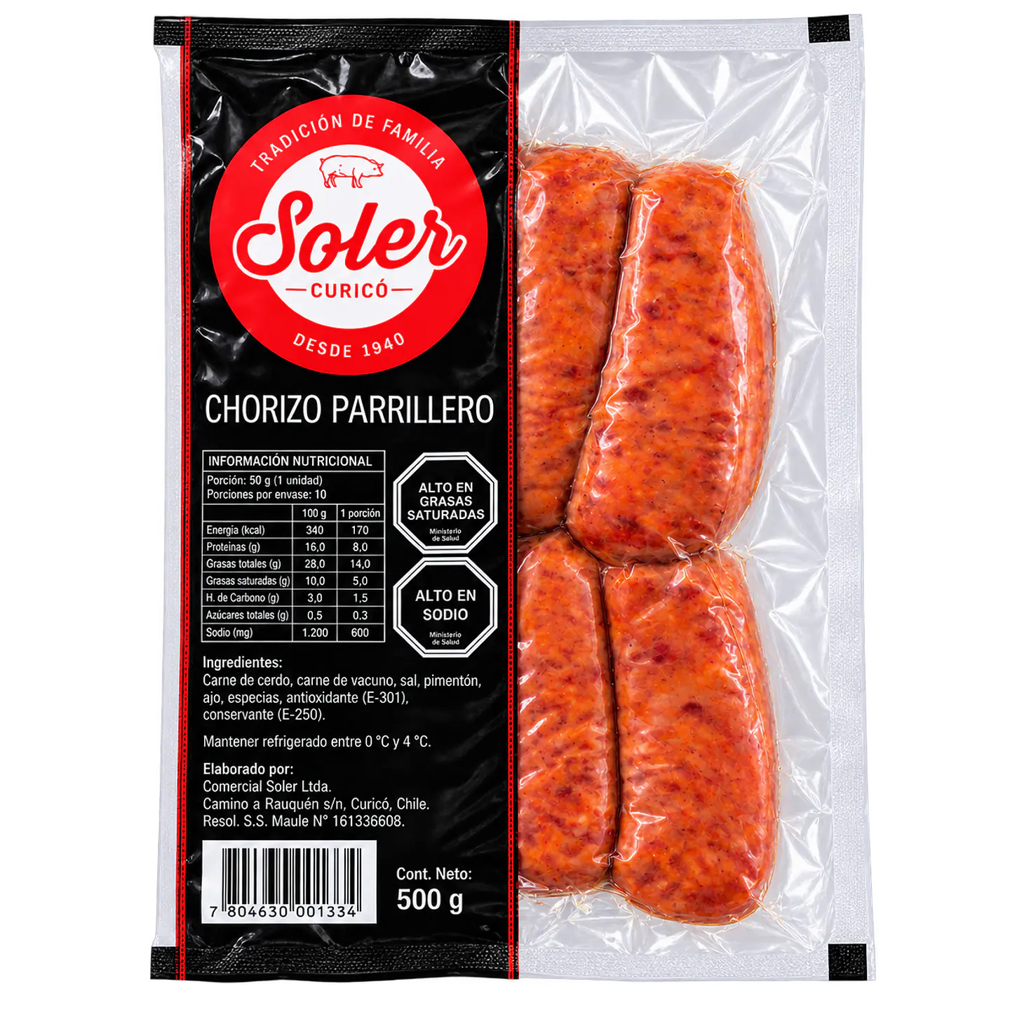 Chorizo Parrillero 500 g Soler 1