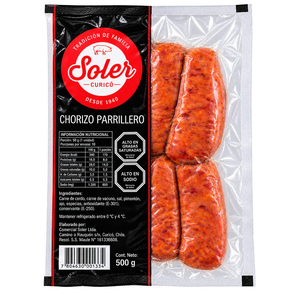 Chorizo Parrillero 500 g Soler 1