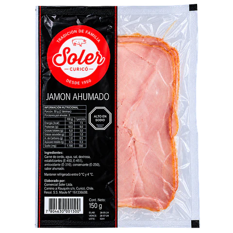 Jamón Ahumado 150 g Soler