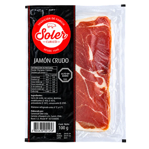 Jamón Crudo 100 g Soler