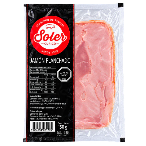 Jamón Planchado 150 g Soler
