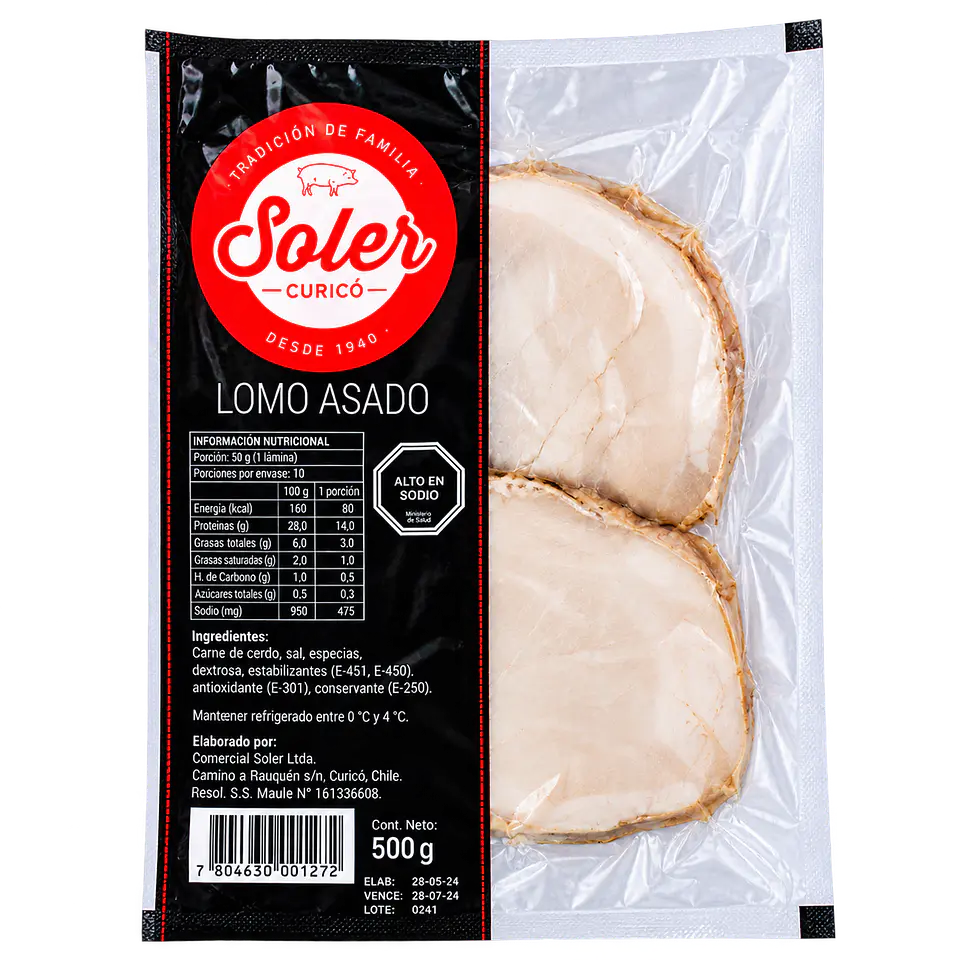 Lomo Asado 500 g Soler 1