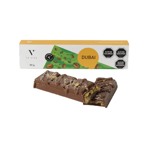 Barra Chocolate Dubai 40 g Le Vice