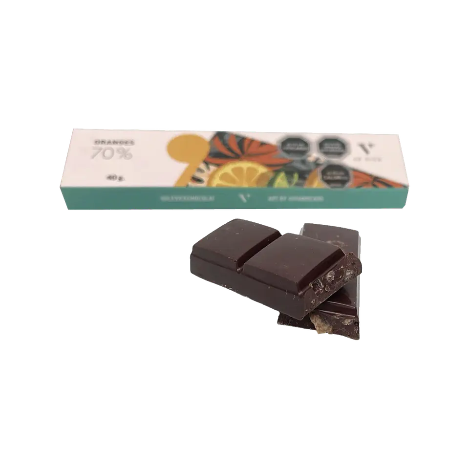 Barra Chocolate Naranja 40 g Le Vice 1