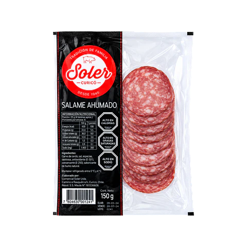 Salame Laminado 150 g Soler