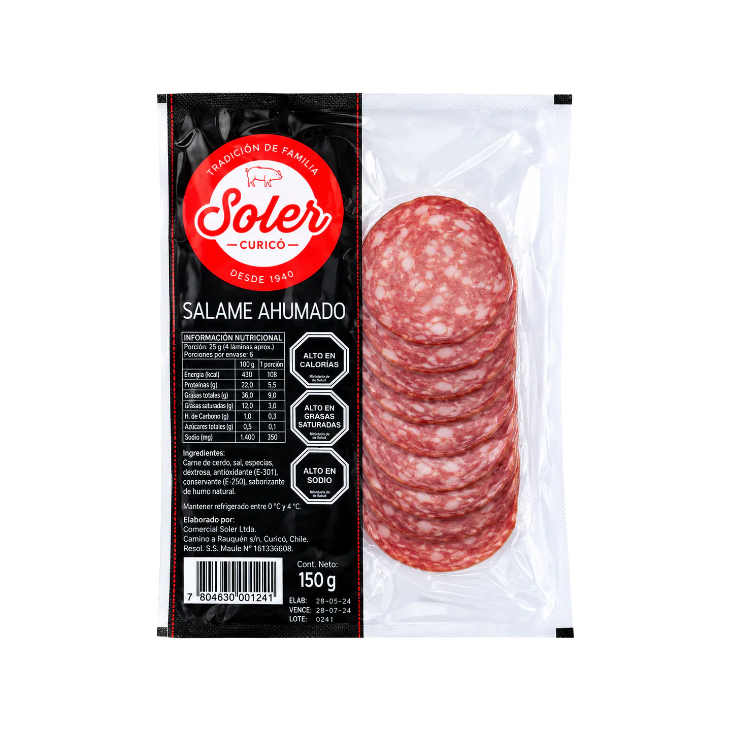 Salame Laminado 150 g Soler 1