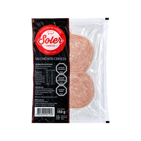 Salchichón Cerveza 150 g Soler
