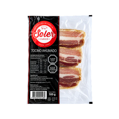 Tocino Laminado 100 g Soler