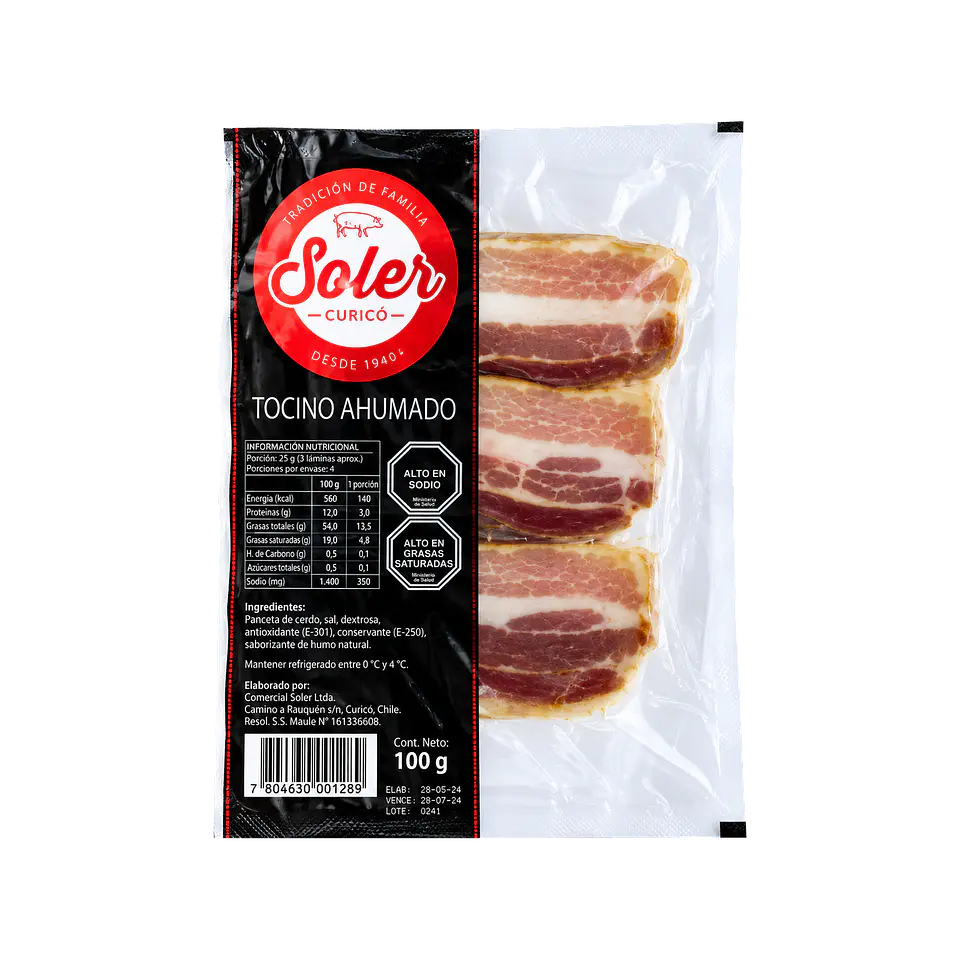 Tocino Laminado 100 g Soler 1