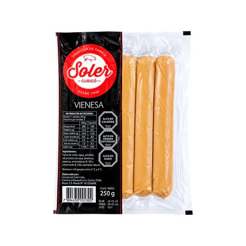 Vienesas 250 g Soler