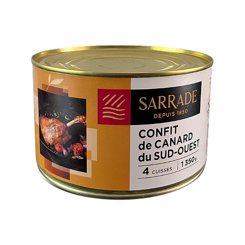 Confit de Canard 4 Muslos Sarrade