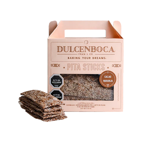 Dulcenboca Pita Sticks Cacao Naranja 120 g Bocanboca