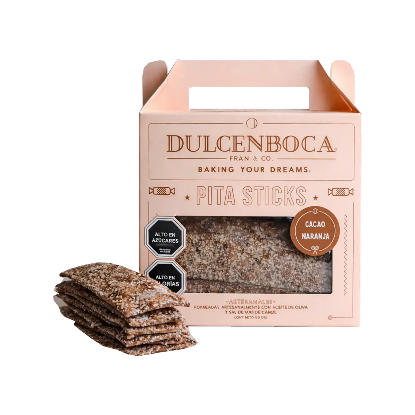 Dulcenboca Pita Sticks Cacao Naranja 120 g Bocanboca 1